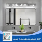 IZORRO LED Modern Bathroom Lights Fixtures, Chrome Acrylic Wall Lighting - Image 2