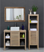 AAZZKANG Rustic Wood Mirror Rectangle Decorative Wall Mirrors - Image 6