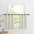 NICETOWN 30 Inch Length Curtain Valances, 2 Panels Blackout Thermal Insulating by NICETOWN
