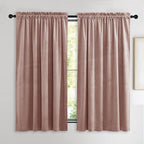 NICETOWN Dusty Pink Velvet Curtains and Drapes by NICETOWN