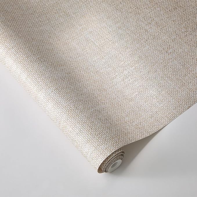 Tempaper x Jeremiah Brent Textured Faux Grasscloth Primitivo Removable Peel and - Image 5