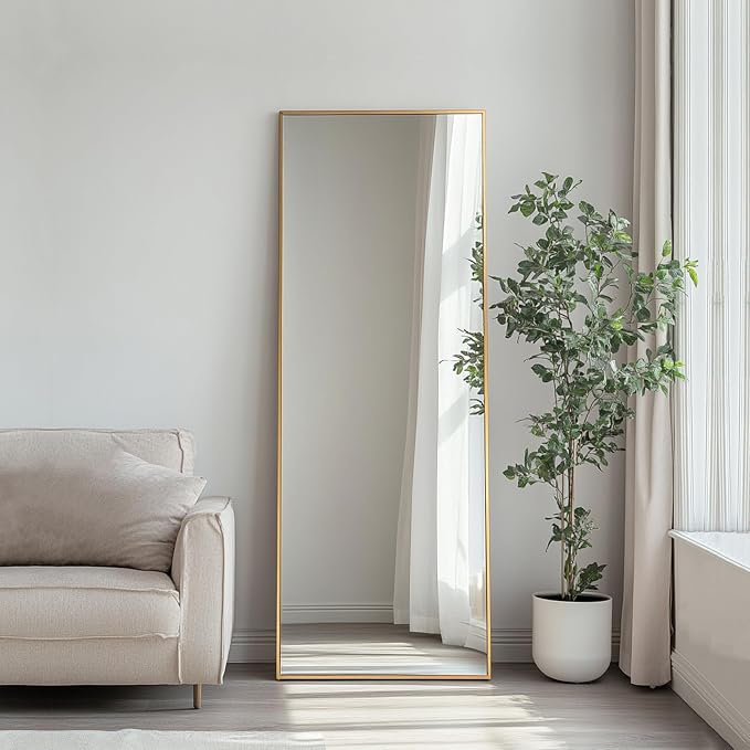 Sunniry Gold Full Length Mirror 56x18 inch, Standing Mirror Full Length - Image 5