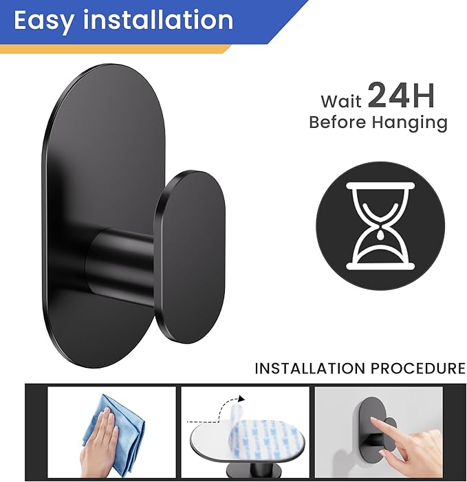 Aikzik Adhesive Hooks, 26LB Extra Strong Heavy Duty Wall Hooks - Image 8