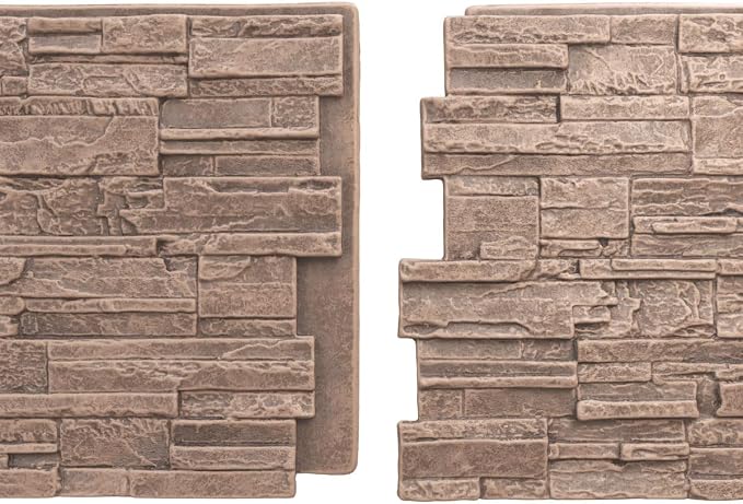 EverStone Cascade Faux Stone Panel, 48 5/8"W x 24 3/4"H x 1 1/4"D, North Hill - Image 8