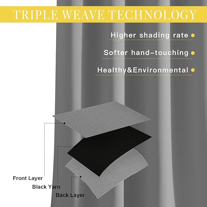 NICETOWN Blackout Sliding Door Curtain - Image 3