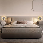 Round Wall Mount Reading Light for Bed Bedside, Modern Hardwired Sconce - Image 6