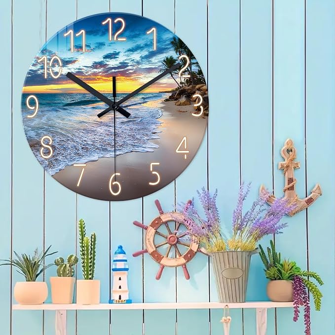 24 Inch Glass Large Wall Clocks - Image 4
