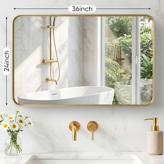 NEWBULIG 24X36 Inch Bathroom Mirror - Image 2