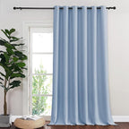 NICETOWN Room Divider Curtain 132 Inches Long, Wide Blackout Sliding Door by NICETOWN