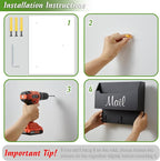DRASTAR Mail Organizer Wall Mounted, Wooden Mail Sorter & Key Holder - Image 6