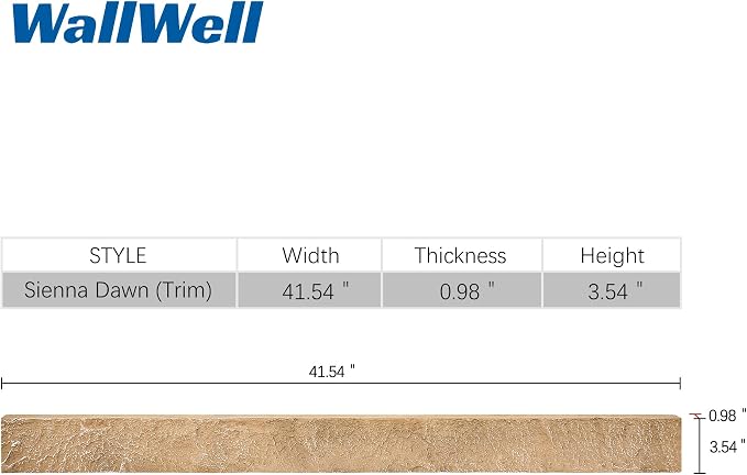 Faux Stone Wall Trim Artisan Hand Painted Decorative Molding - Image 5