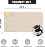 3D Wall Panels Peel and Stick – 2pc X 23.82"x110" PVC Faux Travertine Texture - Image 2