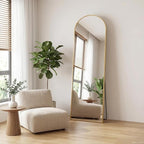 Sweetcrispy 56"x15" Arched Full Length Mirror, Leaning or Standing Full Body - Image 7