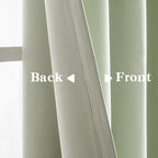 IGEMAEVE Sage Green Curtains 84 Inch Length 2 Panels Set, Light Filtering - Image 4