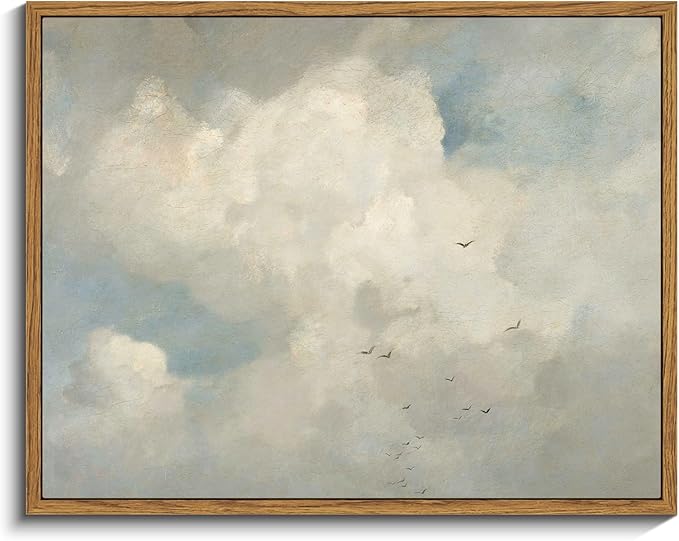 InSimSea Framed Canvas Wall Art Vintage Decor, Home Decor Classical Oil by InSimSeaArt