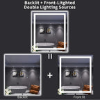 LOAAO 32"X36" LED Bathroom Mirror - Image 6