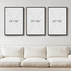 Large Framed Abstract Nature Landscape Wall Art - Image 3