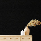 SHUFA Gold Black Cotton-Like Textured Grasscloth Wallpaper Matte Thick Real - Image 3