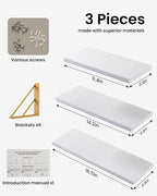 BAYKA Wall Shelves for Bedroom Decor, Floating Wall Shelves for Living Room - Image 6