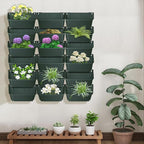 Vertical Wall Planter with 18 Pots, Hanging Garden Plant Flowerpot Holder - Image 4