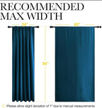 NICETOWN 2 Panels Blackout Curtains, Rod Pocket Thermal Insulated Drapes 84 - Image 6
