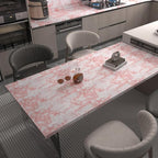 BAYYA Marble Paper Granite Pink/White Roll Peel and Stick Wallpaper - Image 2