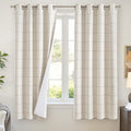 Lajode Linen Blackout Curtains 63 Inches Long by Lajode