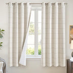 Lajode Linen Blackout Curtains 63 Inches Long by Lajode