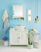 118"x17.7" Teal Peel and Stick Wallpaper Solid Color Teal Contact Paper - Image 4