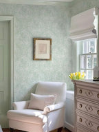 Ismoon Floral Wallpaper Peel and Stick Sage Green Contact Paper Boho Vintage - Image 5