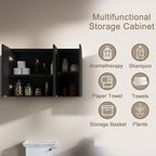 ChooChoo 3 Doors Wall Cabinet Laundry Room, Bathroom Wall Cabinet - Image 7