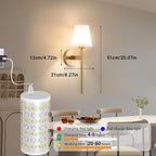Battery Operated Wall Sconces Set Of 2, Wireless Battery Wall Light - Image 9