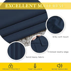NICETOWN Navy Blue Blackout Room Divider Curtains 90 inch Length, Grommet - Image 4