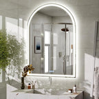 BEAUTYPEAK 40x30 LED Arch Bathroom Mirror - Image 8