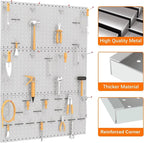 TORACK 3 PCS Metal Pegboard Panels - Image 5
