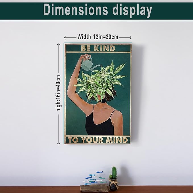DIHSIEG Inspirational Canvas Wall Art funny bathroom wall art Print Poster - Image 2