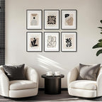 Framed Neutral Abstract Wall Art - Image 4