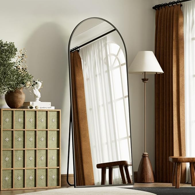 Arched Full Length Mirror, Full Length Wall Mirror Hanging or Leaning - Image 3