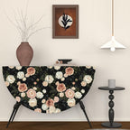 Pink White Rose Peony Wallpaper Peel and Stick Black Floral 17.5in x 393in - Image 4