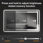 Led Mirror for Bathroom, 30x40 Bathroom Vanity Mirror for Wall - Image 2