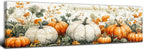 Pumpkin Canvas Wall Art Fall Picture Botanical Wall Decor by AREBOLOLLC