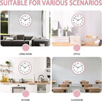 HZDHCLH Wall Clock Silent Wall Clocks Battery Operated 12 Inch Modern Non - Image 4