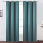 LEMOMO Sea Teal Thermal Blackout Curtains/42 x 84 Inch/Set of 2 Panels Room by Lemomo