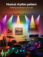 Tyute LED Spot Lights Indoor, RGB Color Changing Uplighting - Image 4