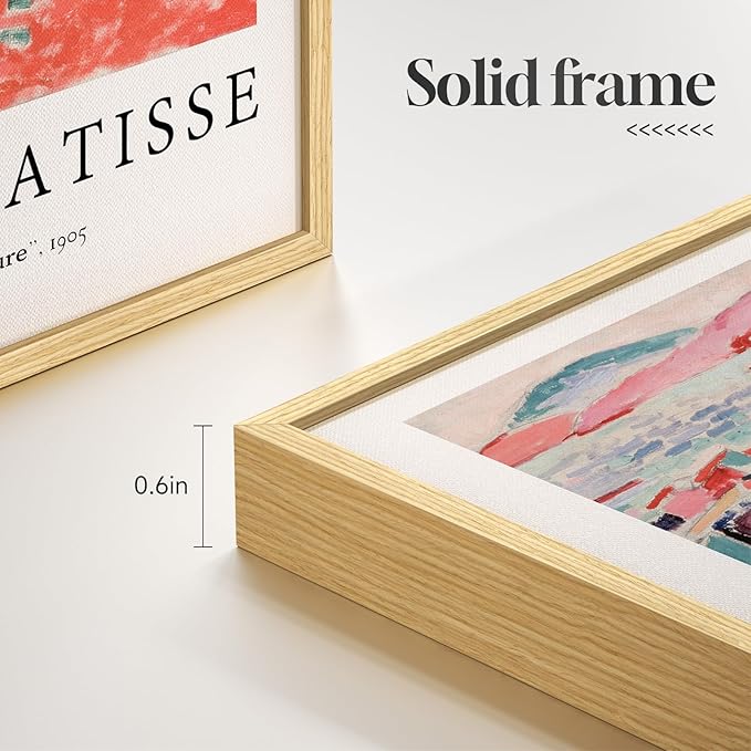 Framed Matisse Wall Art for Living Room, 6 Pieces Abstract Colorful Canvas - Image 7