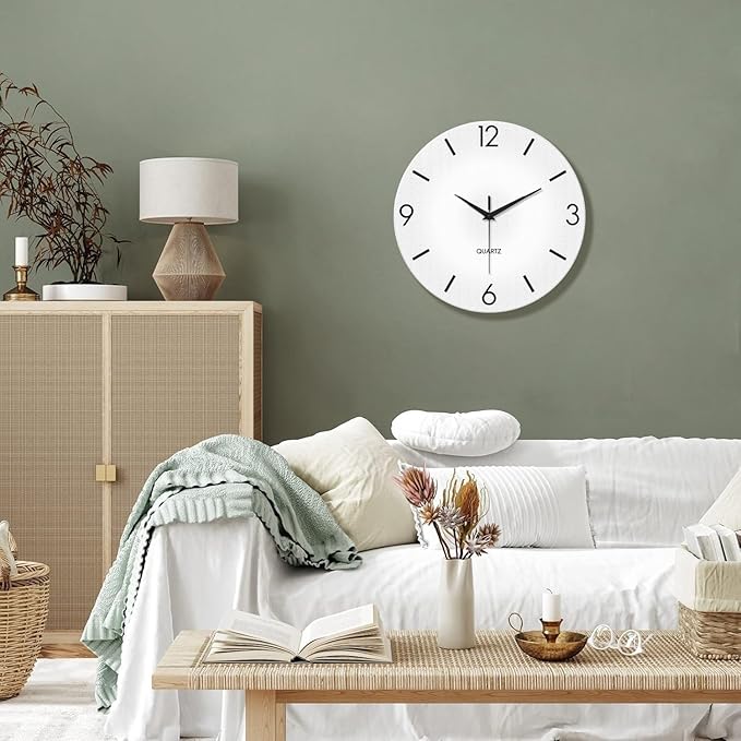 XFM Modern Simple Wall Clock 16 Inch Silent Wall Clocks Battery Operated Big - Image 4