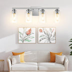 VerRon 4-Light Bathroom Light Fixtures, Classic Wall Light Fixture - Image 9
