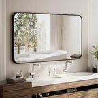 BEAUTYPEAK 26" x 38" Rectangular Aluminum Alloy Frame Wall Mounted Bathroom - Image 6