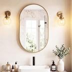 DUMOS 24" x 36" Oval Bathroom Mirror, Tempered Glass, Morden Vanity Mirror - Image 7