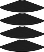 Homode Corner Shelf Wall Mount, 4 Tier Rounded Corner Floating Shelves by Homode